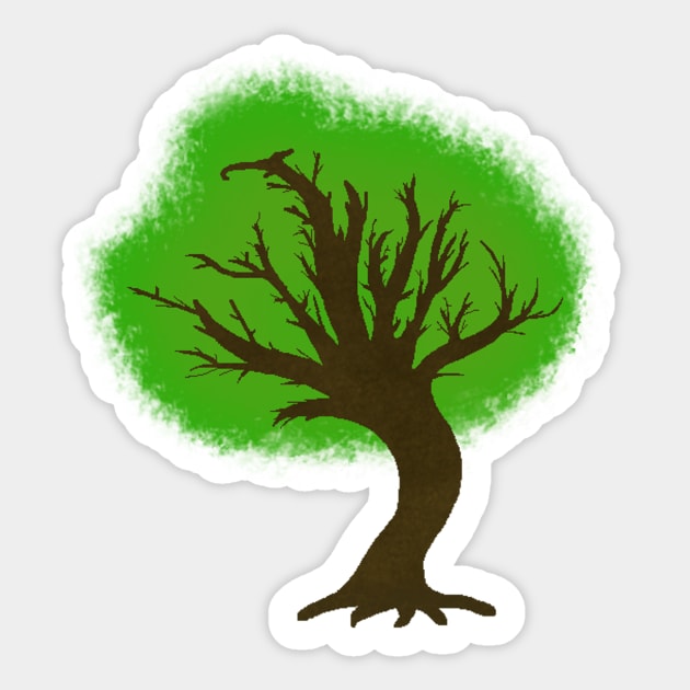 Large Oak Tree Sticker by TheCameraEyeDesigns